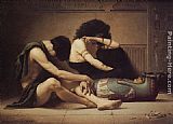 Born to Kill Paintings - The Death of the First-Born by Charles Sprague Pearce